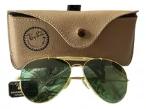 Anteojos De Sol Ray-ban Aviator Bausch & Lomb Oro Rb3 1960