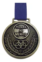 Medalhas Honra Ao Mérito De Metal 44mm +grossa 10 Peças