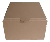 Caja Autoarmable Color Café 15x15x9,5cms. Pack 50 Unidades 