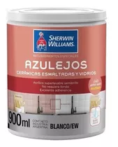 Pinturas Sherwin Williams Rec. Especial Para Azulejos 0,9 Lt Acabado Semibrillo Color Blanco