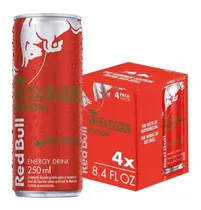 Energético Red Bull Energy Drink, Melancia, 250 Ml (4 Latas)