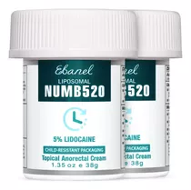 Ebanel 5% Lidocaína Crema Anestésica Fuerza Máxima Liposomal