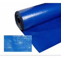 Tela Cerramiento Laminada Azul 2.10 Ancho X 10 Mts Fina