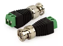 Conector Adaptador Borne X Plug Bnc Macho Kit 10 Peças Cftv 