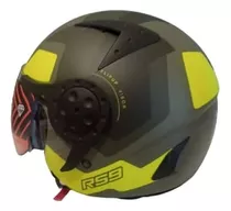 Casco Hawk Abierto Rs9  Verde Fluo Arizona