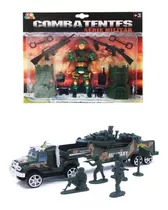 Mini Soldados Brinquedo Soldadinhos De Guerra Com Caminhão