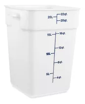 Cambro Contenedores Para Alimentos - 21l, Blancos - 6/paq