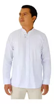 Camisa Guayabera Manga Larga Cuello Neru