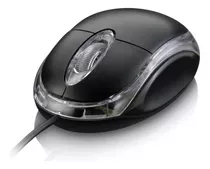 Mouse Optico Usb Classic Box Preto Ms8010 Com Led E Garantia