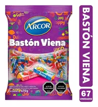 Caramelos Arcor Bastón Viena Sabor Frutas 470g