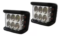 2 Exploradoras Mini 6 Led Federal Fija Y Estrober 18w