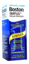 Soluções De Limpeza De Lentes De Contato  Bausch + Lomb Solução Multiação Simplus 120ml