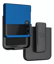 Funda Con Clip Para Samsung Z Flip 3 (azul)