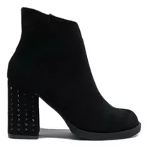 Botas Mujer Botineta Gamuza Tachas Cool Pink Diamond Azul