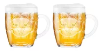 Set 2 Vasos Shoperos Cerveza Vidrio Wayu 540ml