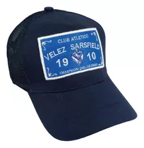 Gorra Velez Sarsfield Trucker De Gabardina Bordada