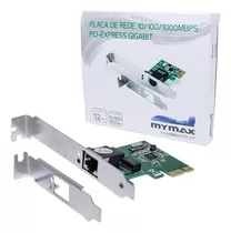 Placa De Rede 10/100/1000mbps Pci Express Gigabit - Mymax