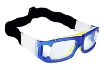 Lentes Para Deportes Con Medida Futbol Basket Azul Amarillo