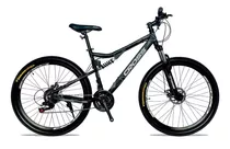 Bicicletas Montañera Doble Amortiguador Aro 27.5 Deportiva Color Negra/naranja Tamaño Del Cuadro L