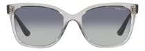 Vogue Eyewear Mujer Gafas De Sol Montura Gris Transparente, 