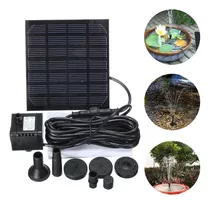 Bomba Agua Solar Fuente 7v.. 5w Jardín Piscina Estanque Pece