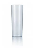 Vaso Trago Largo Pp Descartable Flexible Cristal X10 $