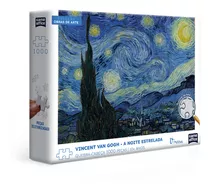 Quebra Cabeça  1000 Peças Vincent Van Gogh A Noite Estrelada