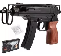 Pistola Airsoft 6mm Semi Automática Tipo Metralleta Monotiro