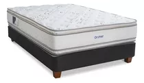 Cama Americana Fiamma Antistress 2 Plazas Color Blanco