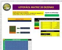 Lotofacil Matriz 20 Dezenas
