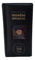 Encarte Para Moedas Comemorativas Olimpíadas Rio 2016 Preto
