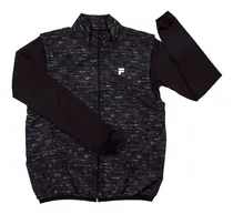 Campera Fila Skin Blocks Negro Mujer