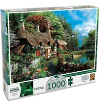 Puzzle Quebra Cabeça Casa No Lago 1000 Peças Grow
