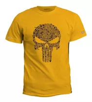 Camiseta Estampada The Punisher Cráneo Huesos Comic Irk 