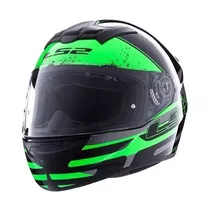 Casco Para Motos 352 Rookie Comb Black Grey Green Xxl