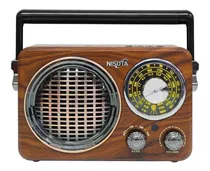 Radio Portátil Bluetooth Vintage Nisuta Retro Recargable Usb