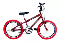 Bicicleta  Bmx Freestyle Infantil Ello Bike Energy Aro 20 Freios V-brakes Cor Vermelho Com Descanso Lateral