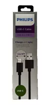 Cable Usb Tipo C Para Carga Y Datos 1.2 Metros Marca Philips