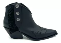 Botas Mujer Cuero Texanas Botinetas Botitas Dama Moda Taco