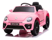 Auto A Batería Para Niños Shine Volkswagen Beetle Dune  Color Rosa 