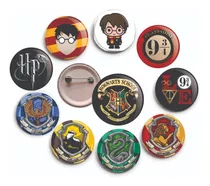 10 Botons 3,5cm Harry Potter - Broche - Button