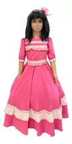 Vestido Prenda Infantil Rosa Vermelho Lilás Gaúcho Ctg