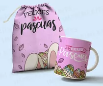 Plantillas Para Sublimar Tazas Y Bolsitas Pascuas Diseños