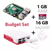 Kit Raspberry Pi3 B, Fonte, Case, Dissipadores, Hdmi E 16gb