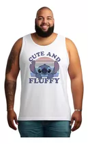 Camiseta Regata Plus Size Sf2 Little Stitch Bute And Fluffy