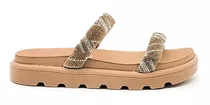 Sandalias Mujer Chinelas Zuecos Casuales Confort Con Brillos