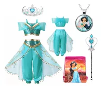  Fantasia Disney Jasmine Com Acessorios Completo