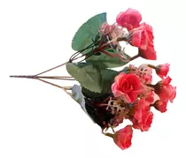 Ramito Pimpollo Ramo Flores Artificiales Rosa 35-25