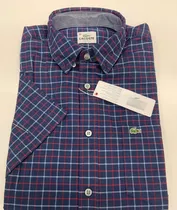 Camisa Lacoste Ch4807 Hombre Algodón Manga Corta