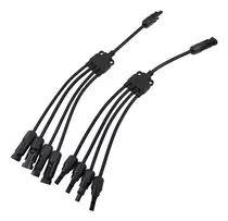 Par Cable Y Conectores Mc4 4 A 1 Para Paneles Solares 30a